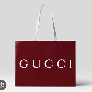 Gucci Burgundy Gift Bag